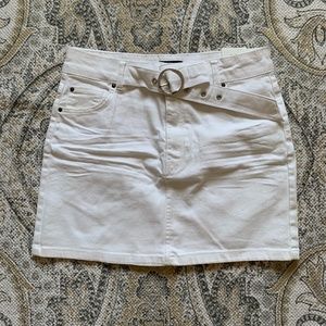 Bershka white skirt